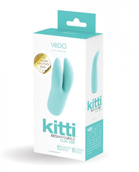 Vedo Kitti Rechargeable Vibe Turquoise - Click Image to Close