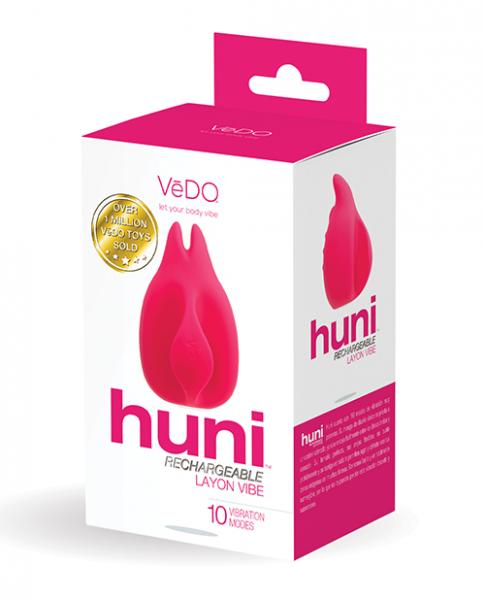 Vedo Huni Rechargeable Finger Vibe Foxy Pink - Click Image to Close