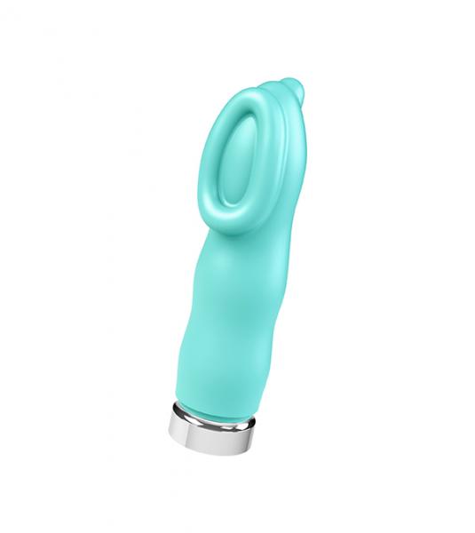 Luv Plus Rechargeable Clitoris Vibe Turquoise Blue