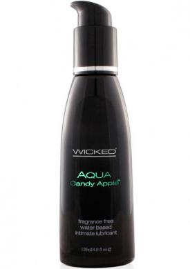 Wicked Aqua Candy Apple Lube 4 oz - Click Image to Close