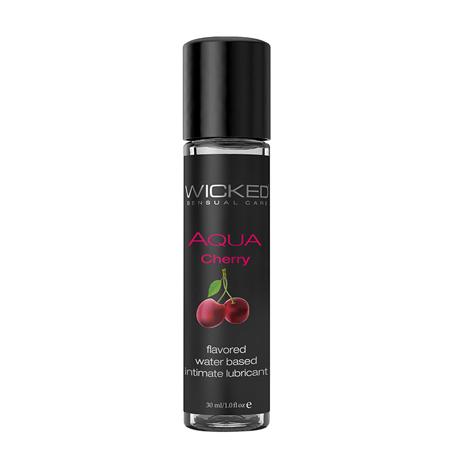 Wicked Aqua Flavored Lubricant Cherry 1oz - Click Image to Close