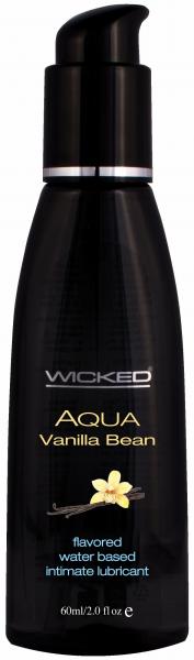 Wicked Aqua Vanilla Bean Lube 2oz - Click Image to Close