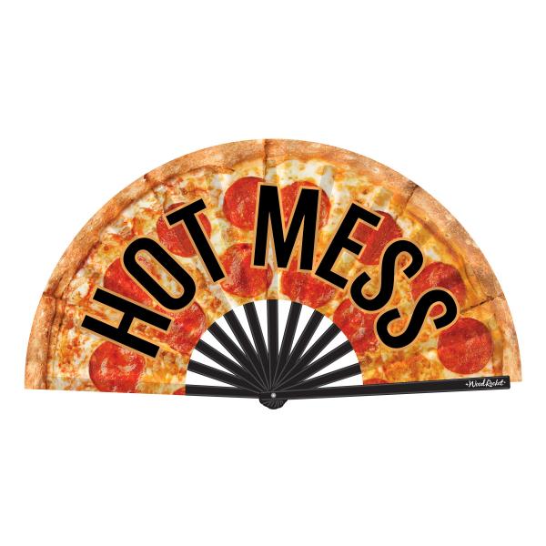 Hot Mess Hand Fan (net) - Click Image to Close