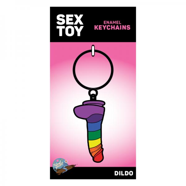 Rainbow Dildo Keychain (net)