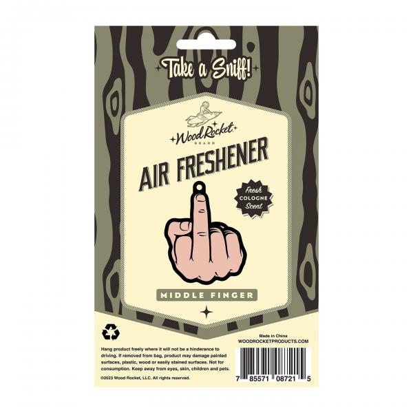 Middle Finger Peach Air Freshener (net)