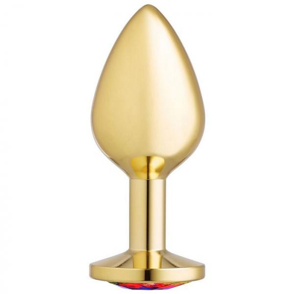 Cloud 9 Gems Gold Anal Plug Medium - Click Image to Close