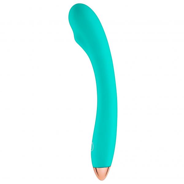 Cloud 9 G-Spot Slim 8 inches Teal Green Vibrator - Click Image to Close