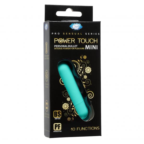 Cloud 9 Power Touch Iii - Teal Mini Rechargeable Bullet (eaches) - Click Image to Close