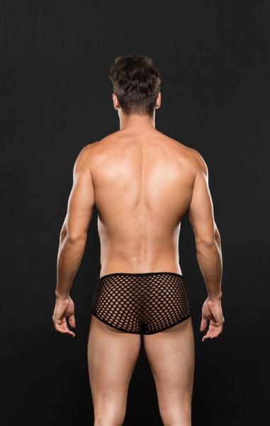 Envy Modern Fishnet Trunk Black S/m - Click Image to Close