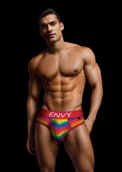 Envy Rainbow Pride Brief Red L/xl