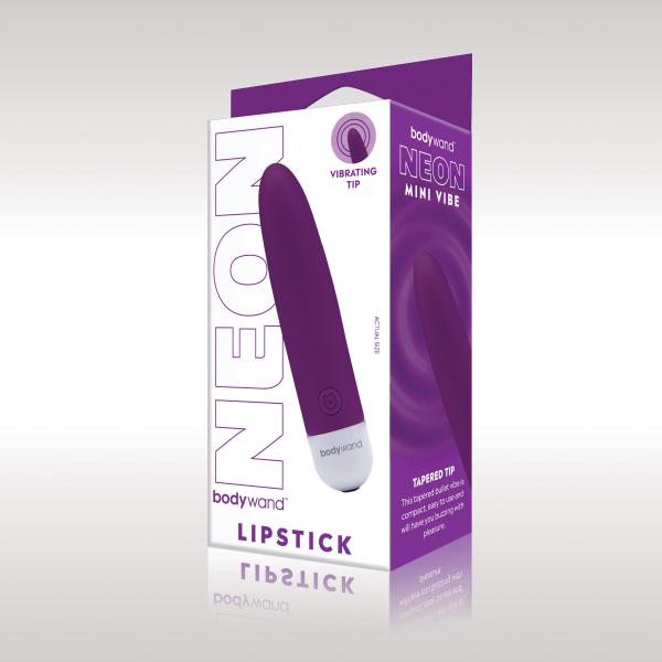 Bodywand Mini Lipstick Neon Purple (net) - Click Image to Close