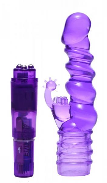 Royal Rocket Ribbed Rabbit Vibe Purple - Click Image to Close