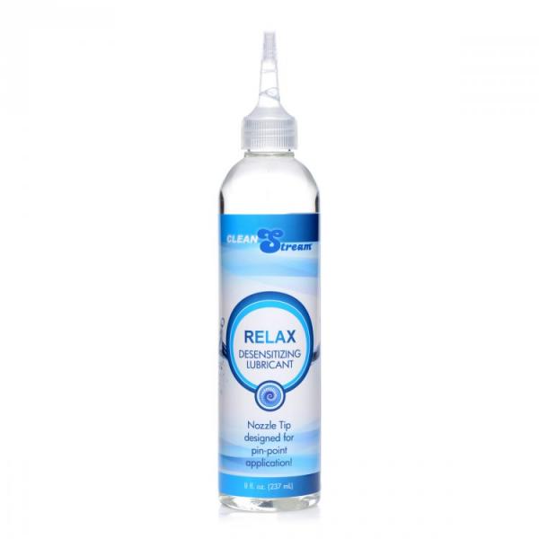 Cleanstream Relax Anal Lube Desensitizing W/ Tip 8oz - Click Image to Close