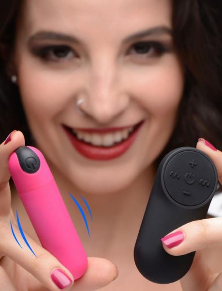 Bang! Vibrating Bullet W/ Remote Control Pink - Click Image to Close