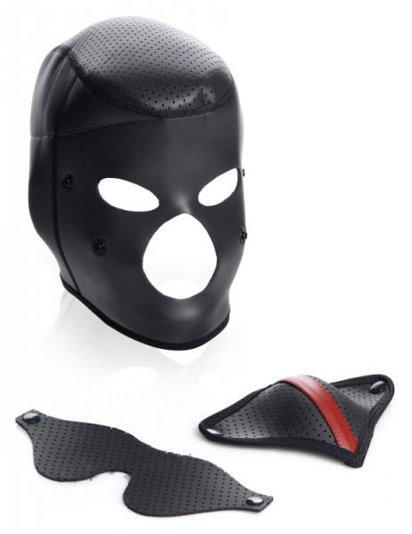 Master Series Scorpion Hood Blindfold & Face Mask Neoprene