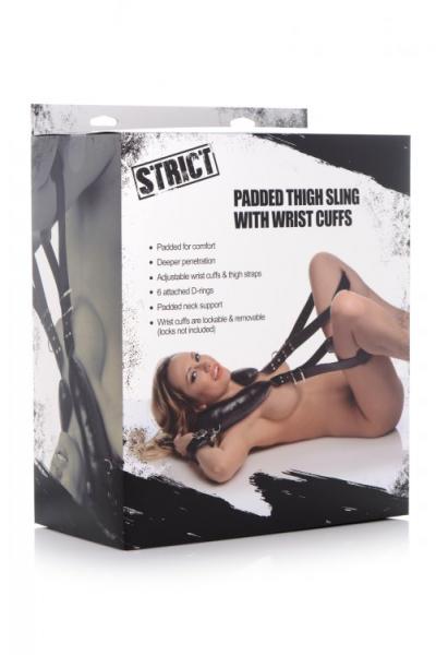 Strict Padded Thigh Sling W/ Wrist Cuffs - Click Image to Close