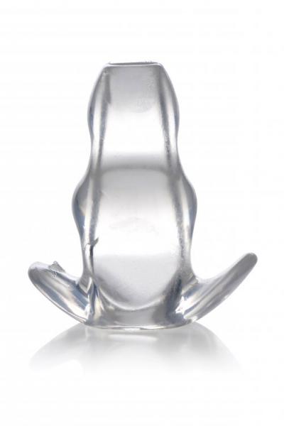 Master Series Clear View Hollow Anal Plug Small