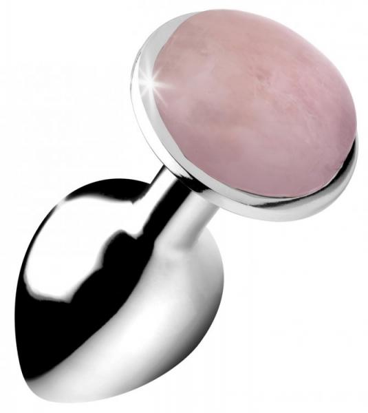 Booty Sparks Gemstones Small Anal Plug Rose Quartz - Click Image to Close