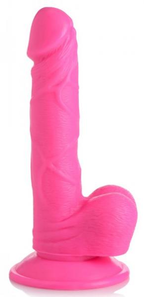 Pop 6.5in Dildo W/ Balls Pink - Click Image to Close