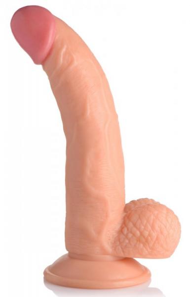 Pop 7.5in Dildo W/ Balls Light - Click Image to Close