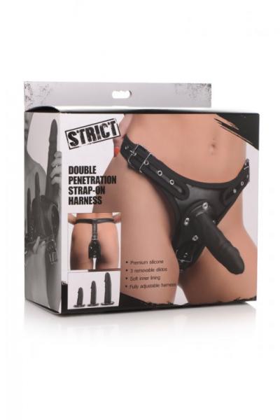 Strict Double Penetration Strap On Harness