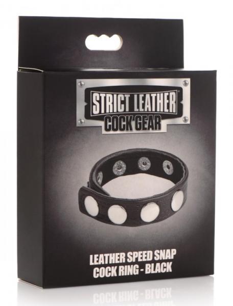 Strict Leather Cock Speed Snap Cock Ring Black