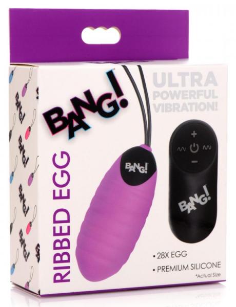 Bang! Swirl Silicone Egg Purple