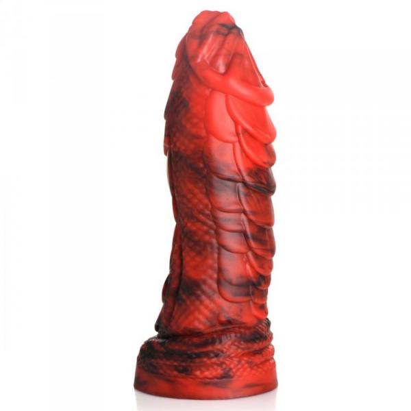 Creature Cocks Fire Dragon Red Scaly Silicone Dildo