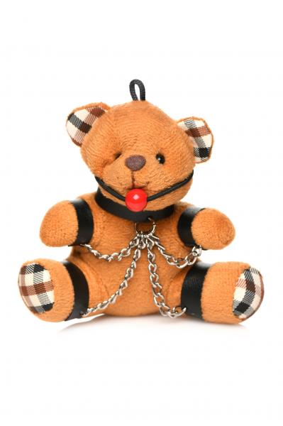 Master Series Gagged Teddy Bear Keychain - Click Image to Close