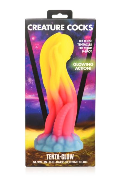 Creature Cocks Tenta-glow Glow In The Dark Dildo - Click Image to Close